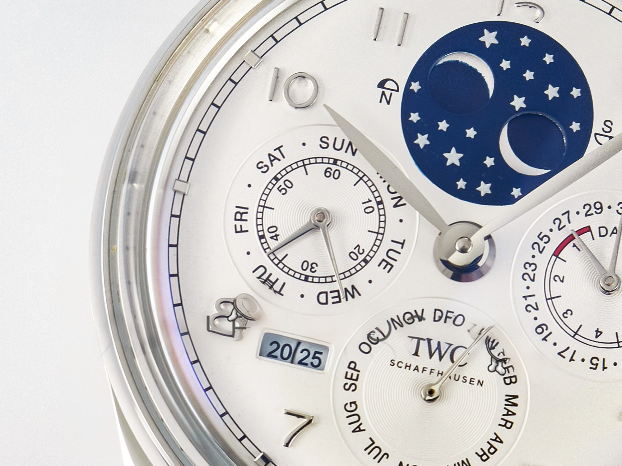 IWC IW5034 Portugieser Perpetual Calendar SS V9F 1:1 Best Edition White Dial on Black Leather Strap A52610-fasswatch