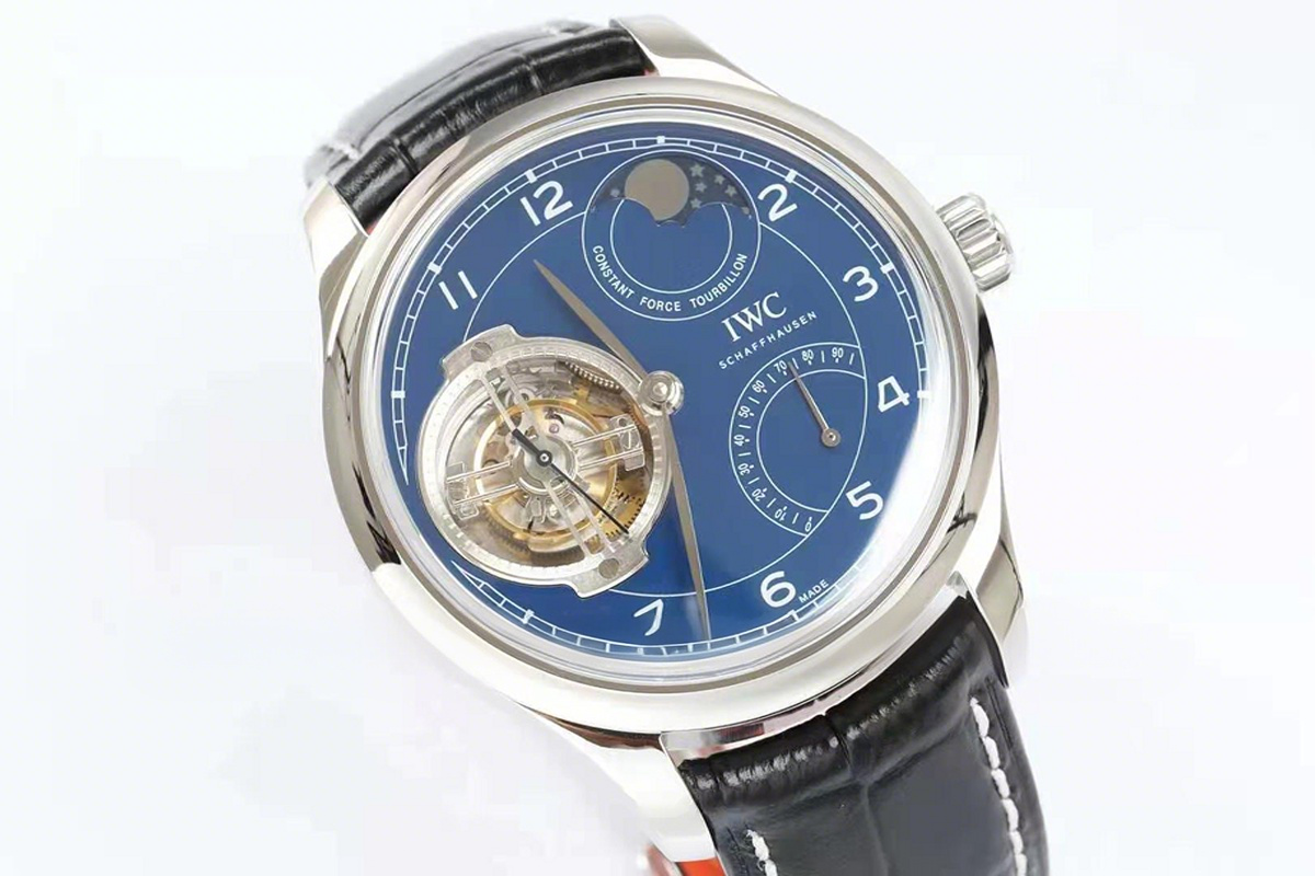 IWC Portugieser Constant-Force Tourbillon Edition ‘150 Years’ IW590203 Blue Dial-fasswatch