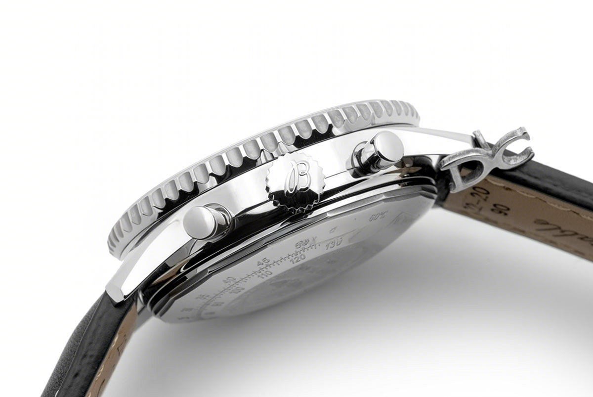 Breitling Navitimer 01 Chronograph Black Dial in Steel-fasswatch