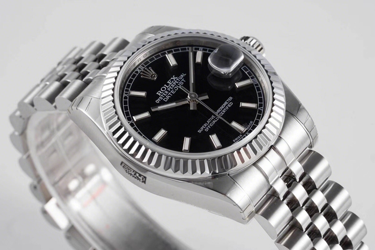 Rolex Datejust 31 278274 Black Dial Stick Markers in Steel-fasswatch