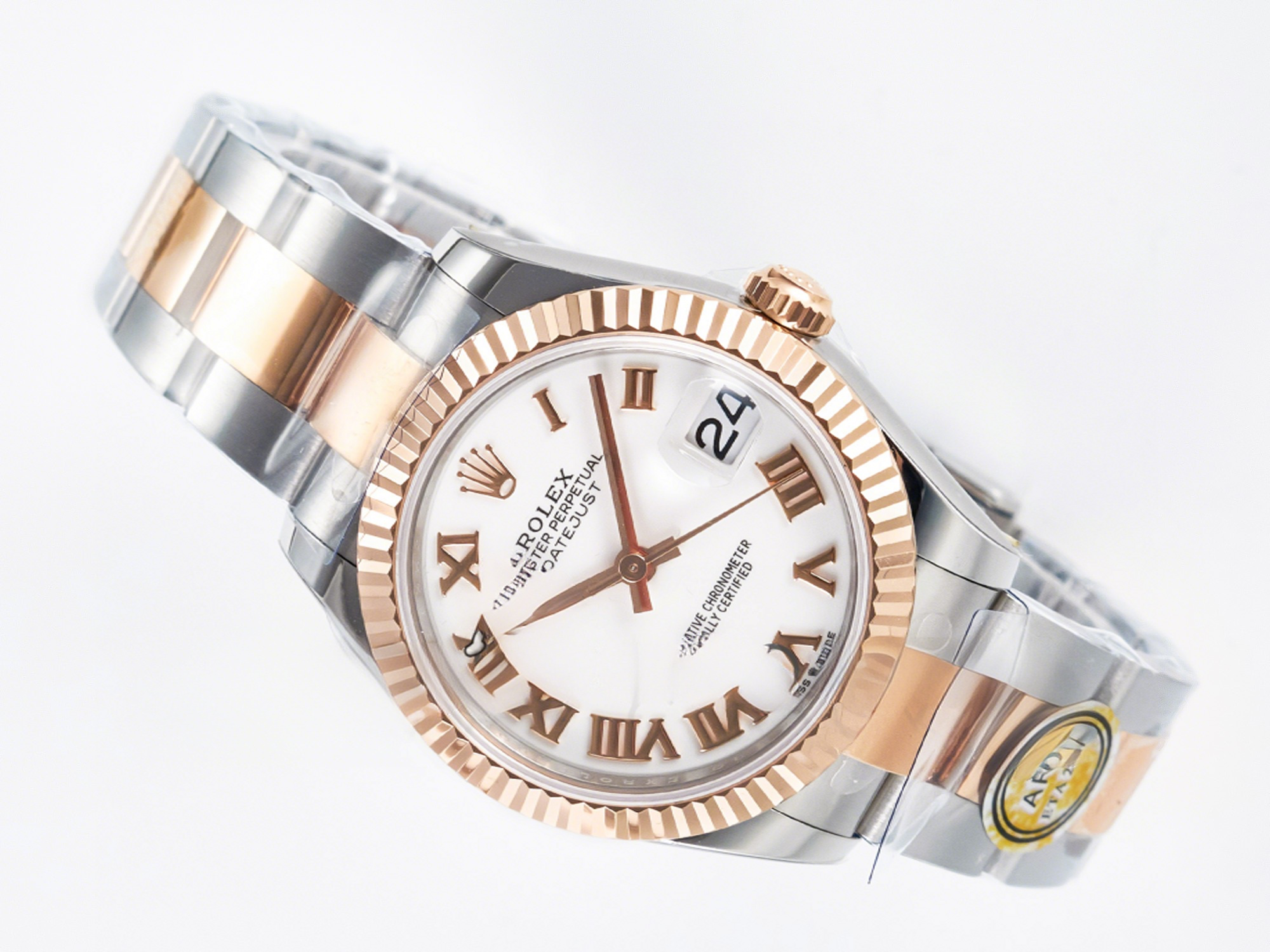 Rolex DateJust 31 278271 ARF 1:1 Best Edition 904L Steel White Roman Dial on SS/RG Oyster Bracelet ETA 2688-fasswatch