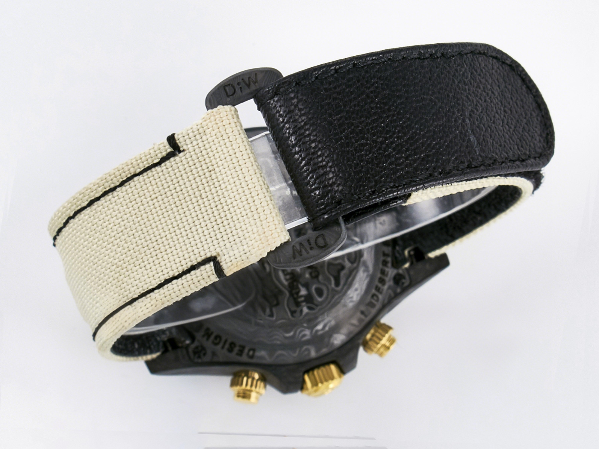 Rolex Daytona DIW Carbon Case DIWF Edition Cream/Brown Dial on White Nylon Strap A7750-fasswatch