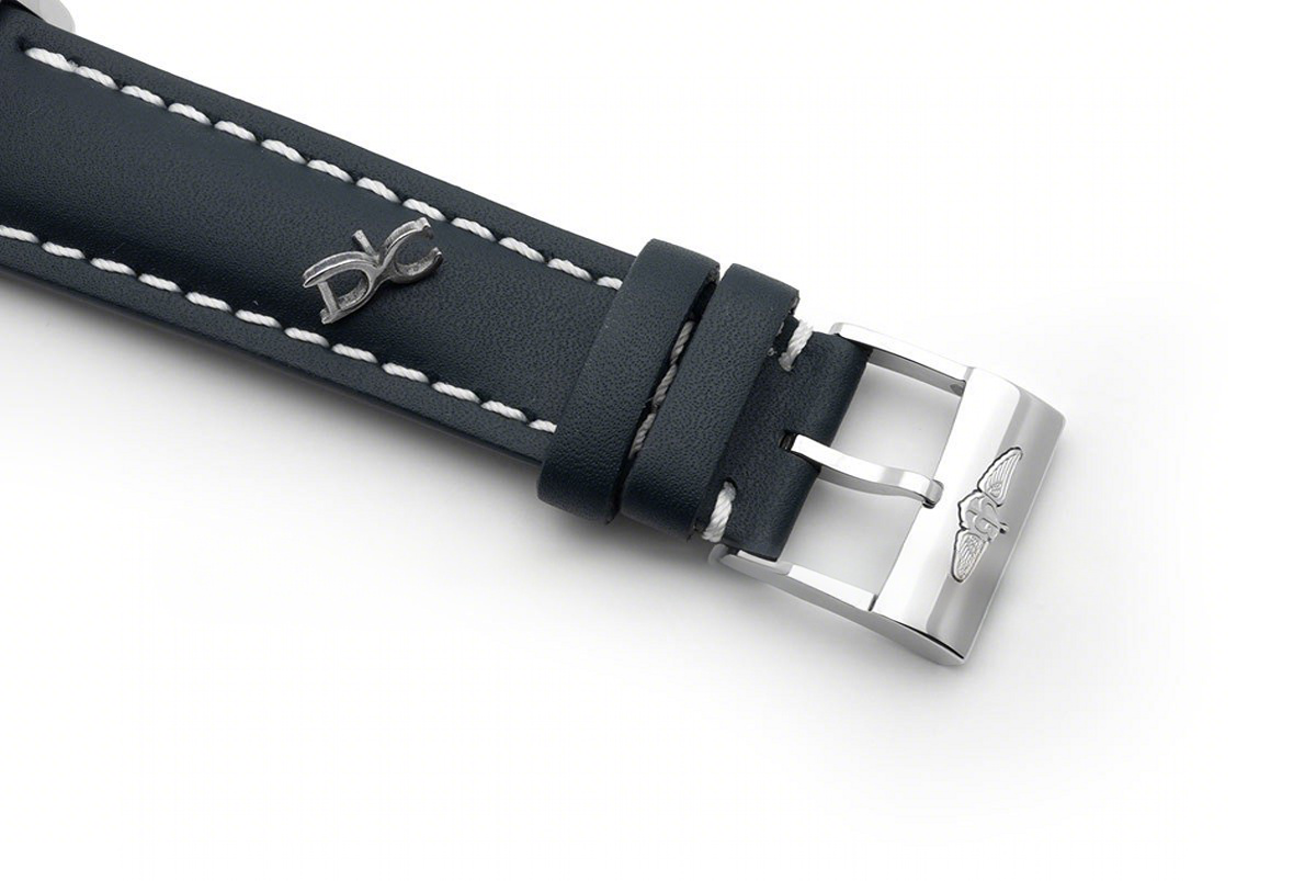 Breitling Transoccean Day & Date ‘Edition Limitee’ Blue Dial in Steel on Leather Strap-fasswatch