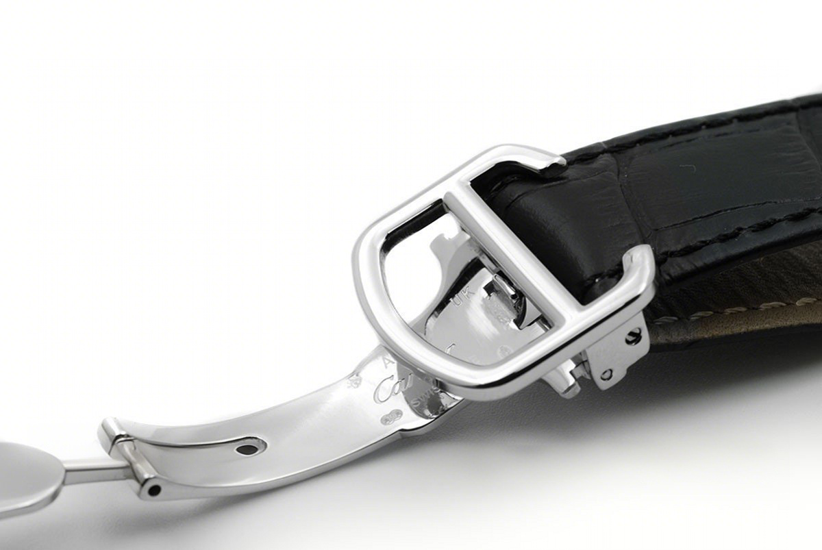 Cle de Cartier in Steel 35mm with Diamond Bezel-fasswatch