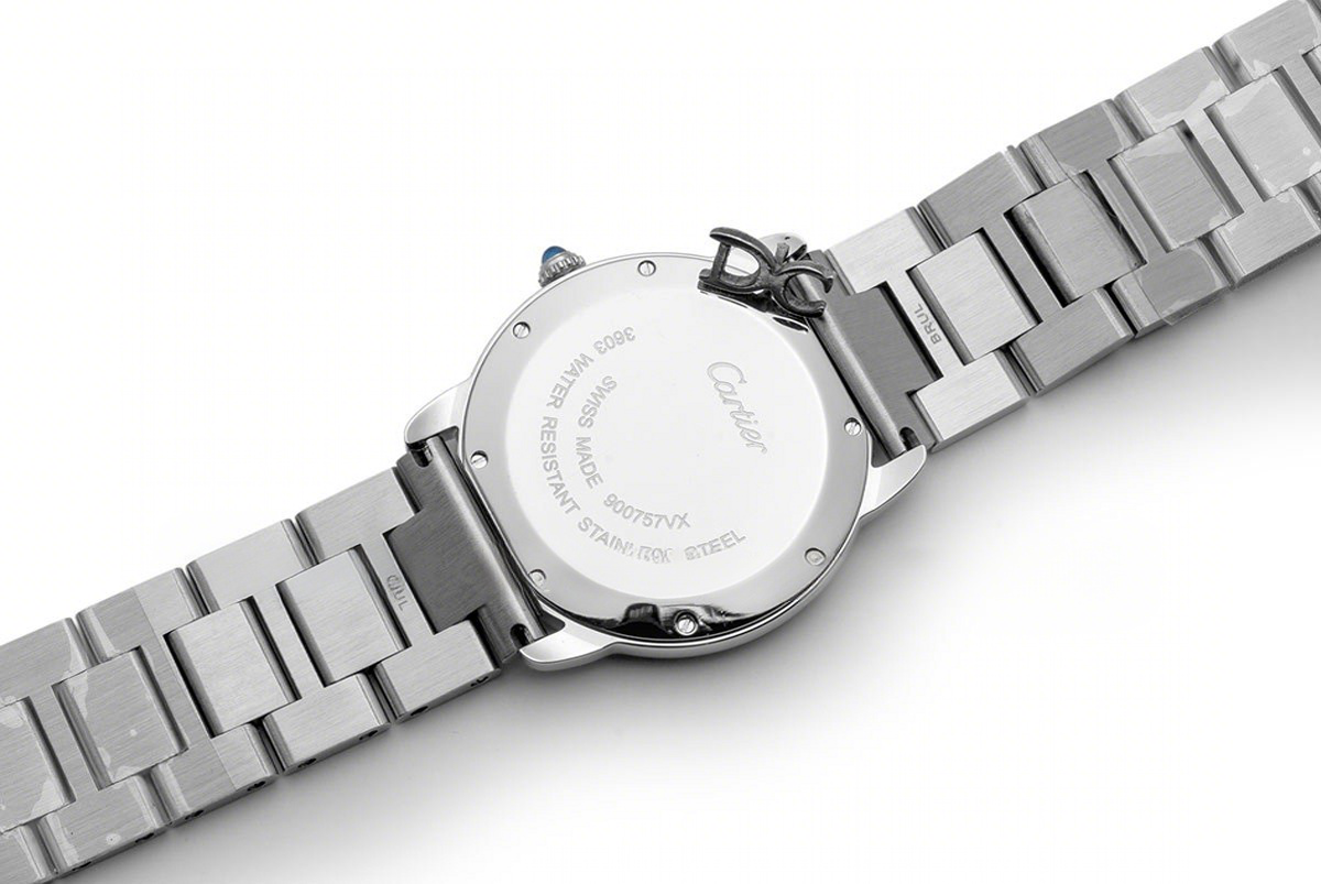 Cartier Ronde Louis Cartier Watch 36mm White Dial in Steel on Bracelet-fasswatch