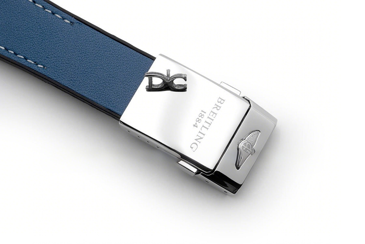 Breitling Superocean Heritage II B01 Chronograph in Blue Dial on Steel on Blue Leather Strap-fasswatch