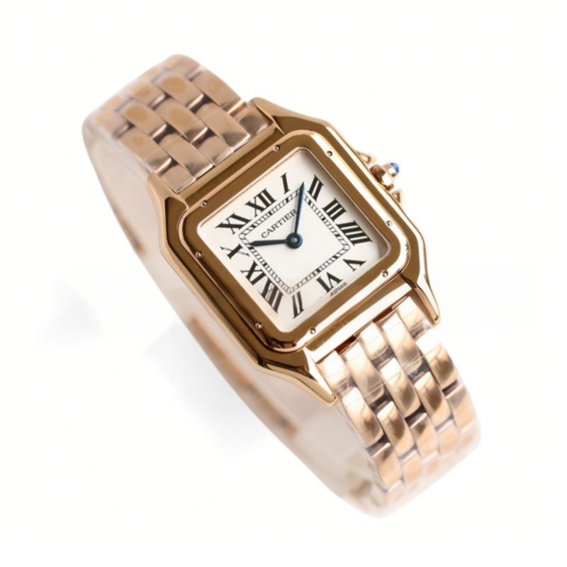 Cartier Panthère De Cartier 22mm White Dial in Rose Gold-fasswatch