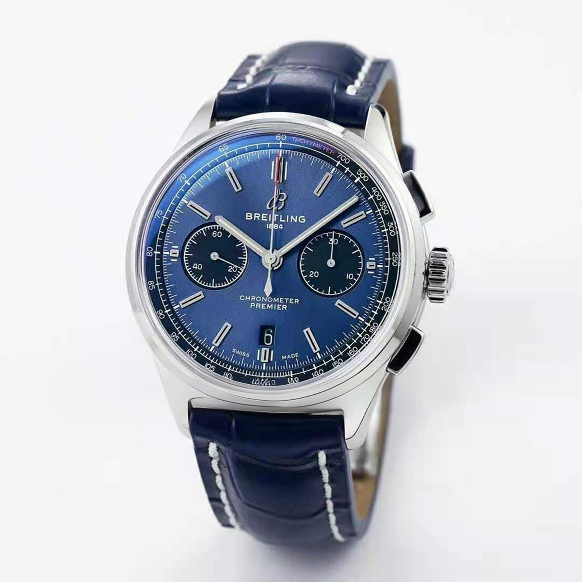 Breitling Premier B01 Chronograph 42 Blue Dial Ref: AB0118A61C1P1-fasswatch
