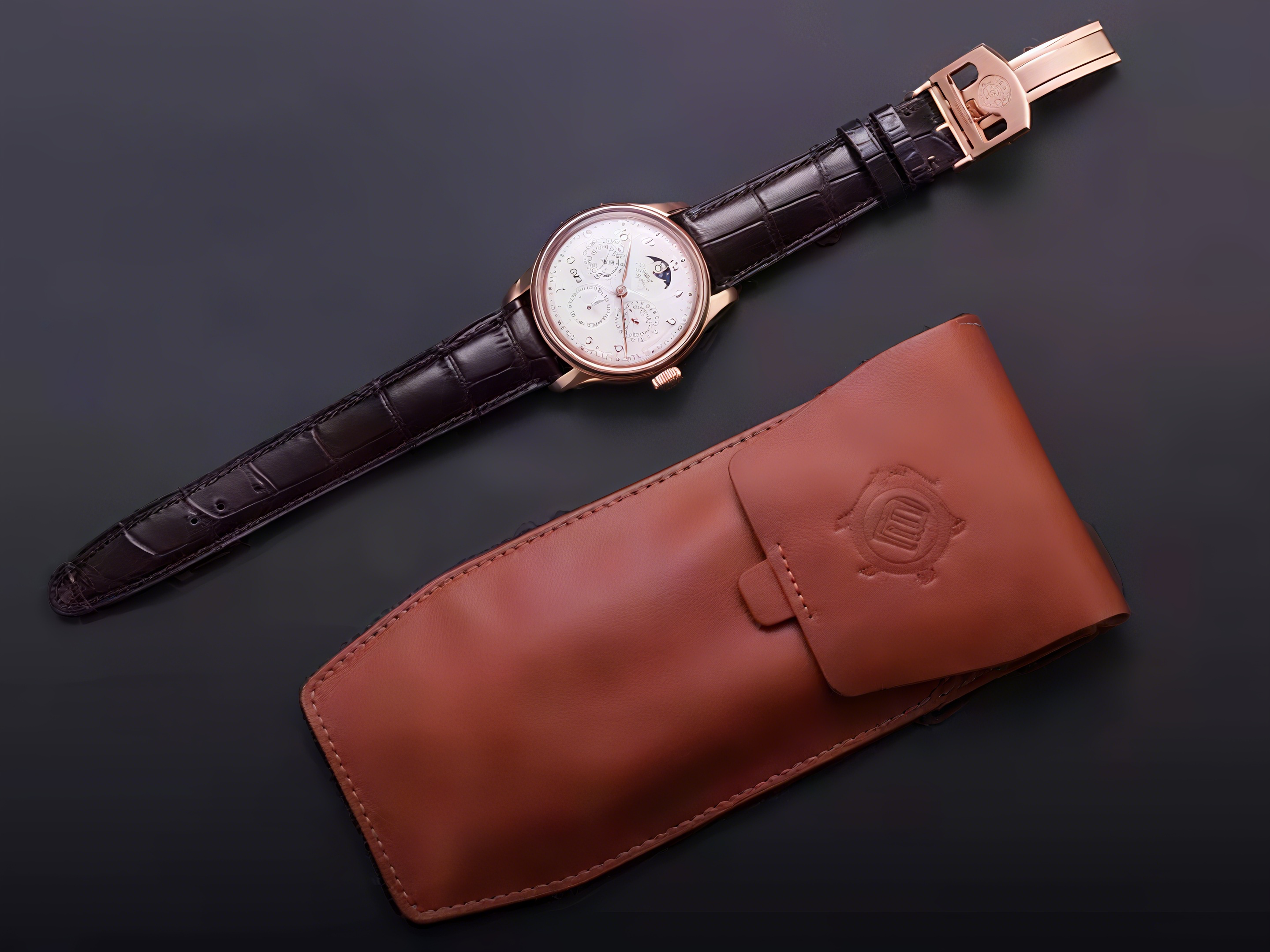 IWC Portugieser Perpetual Calendar IW5033 White Dial in Rose Gold-fasswatch