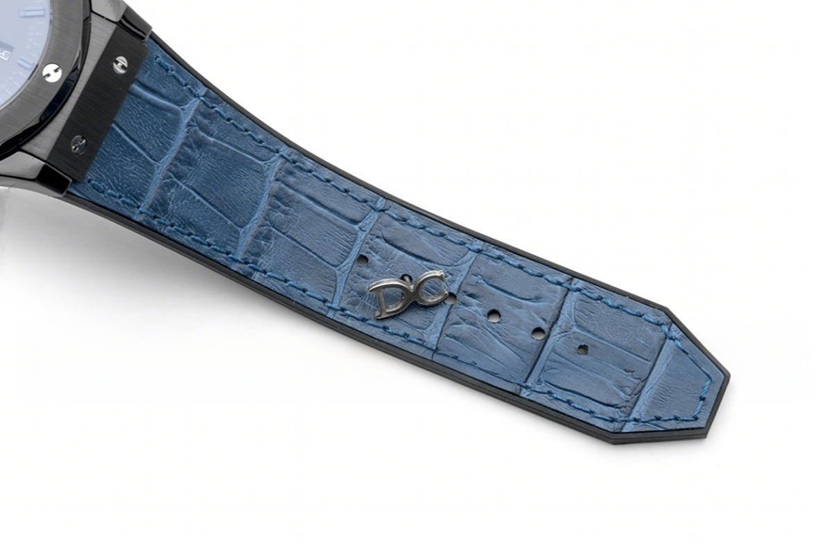 Hublot Classic Fusion Chronograph Blue Dial with Blue Marker in PVD-fasswatch