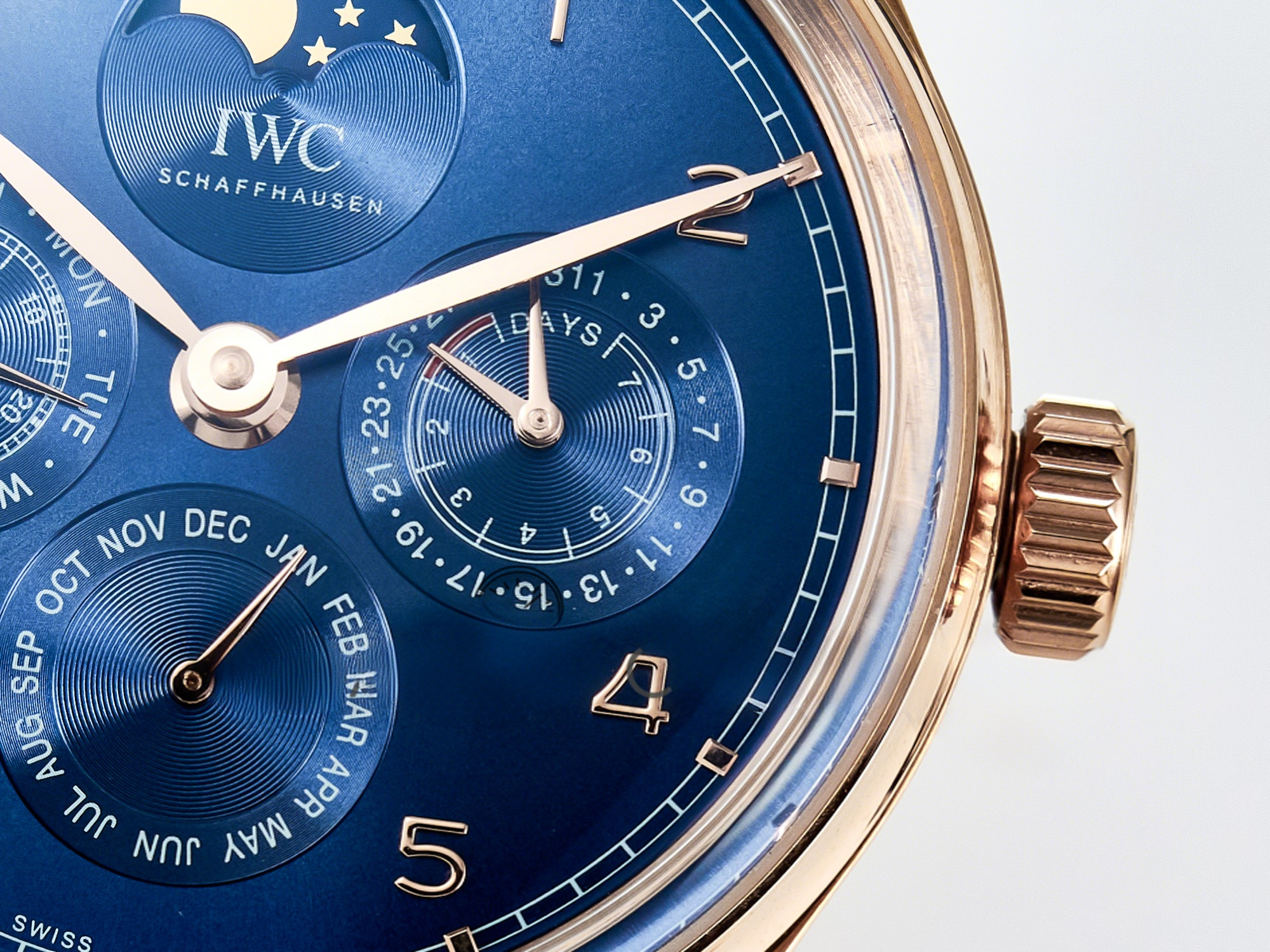 IWC IW5033 Portugieser Perpetual Calendar RG V9F 1:1 Best Edition White Dial on Black Leather Strap A52610-fasswatch