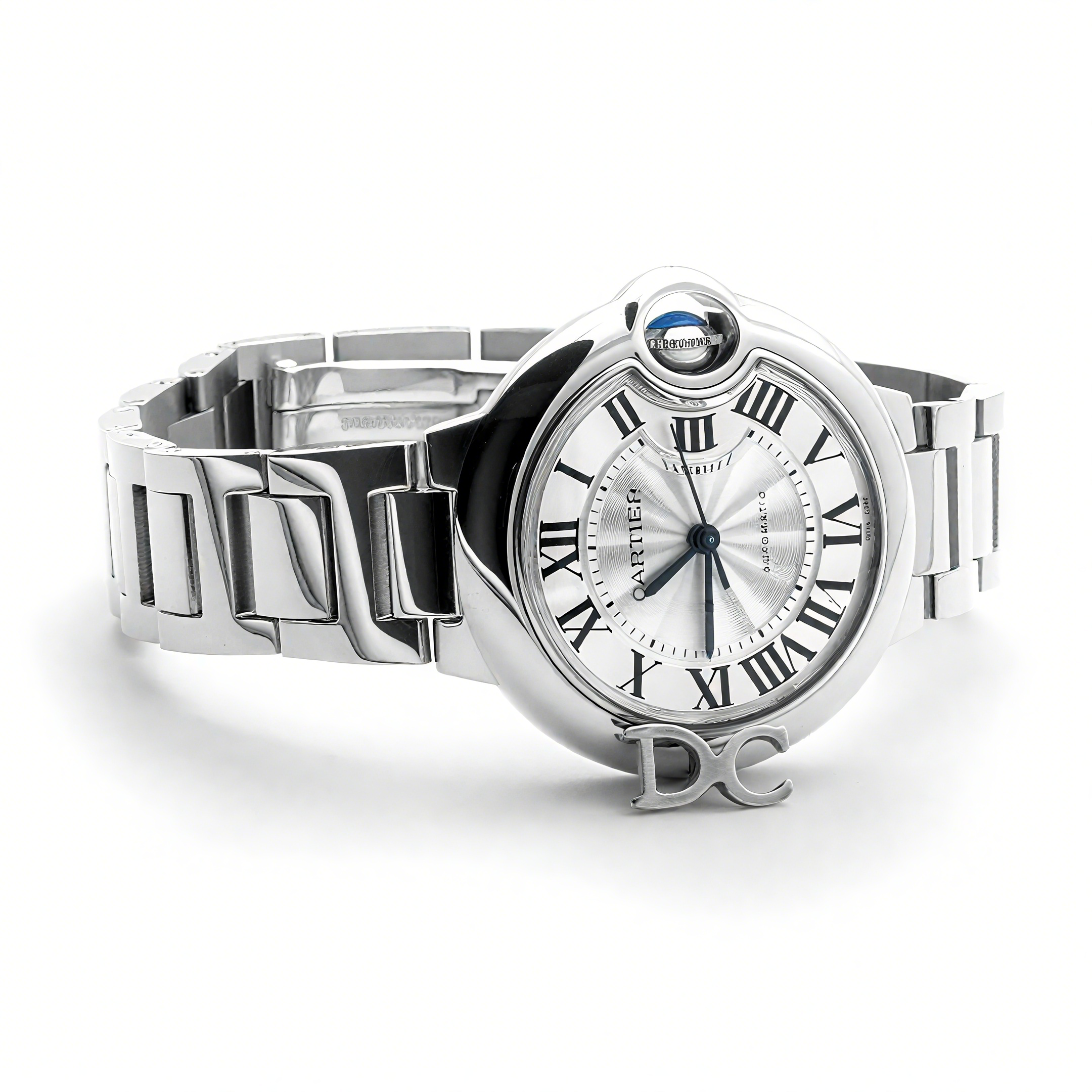 Cartier Ballon Bleu De Cartier 36mm Silver Dial in Steel-fasswatch