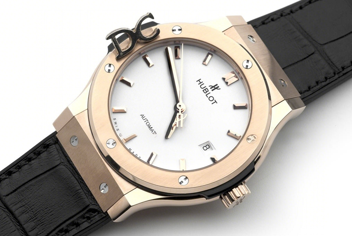 Hublot Classic Fusion Automatic 42mm White Dial in Rose Gold-fasswatch