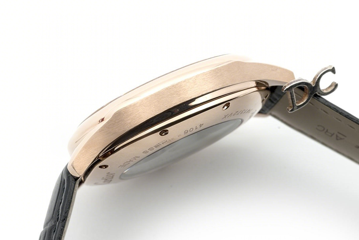 Cartier Drive de Cartier Tourbillon Grey Dial in Rose Gold on Black Leather Strap-fasswatch