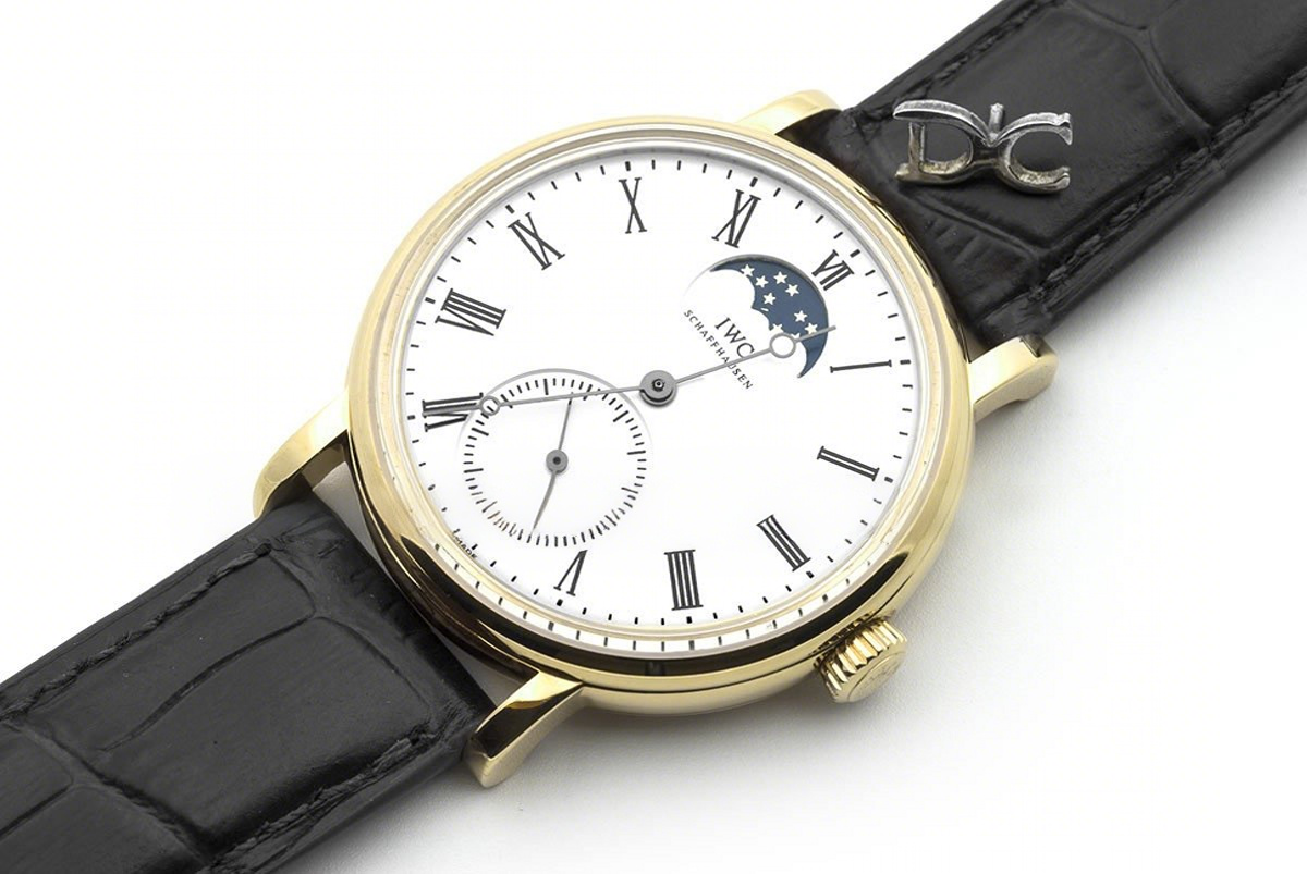 IWC Vintage Portofino Hand Wound IW544806 White Dial in Yellow Gold-fasswatch