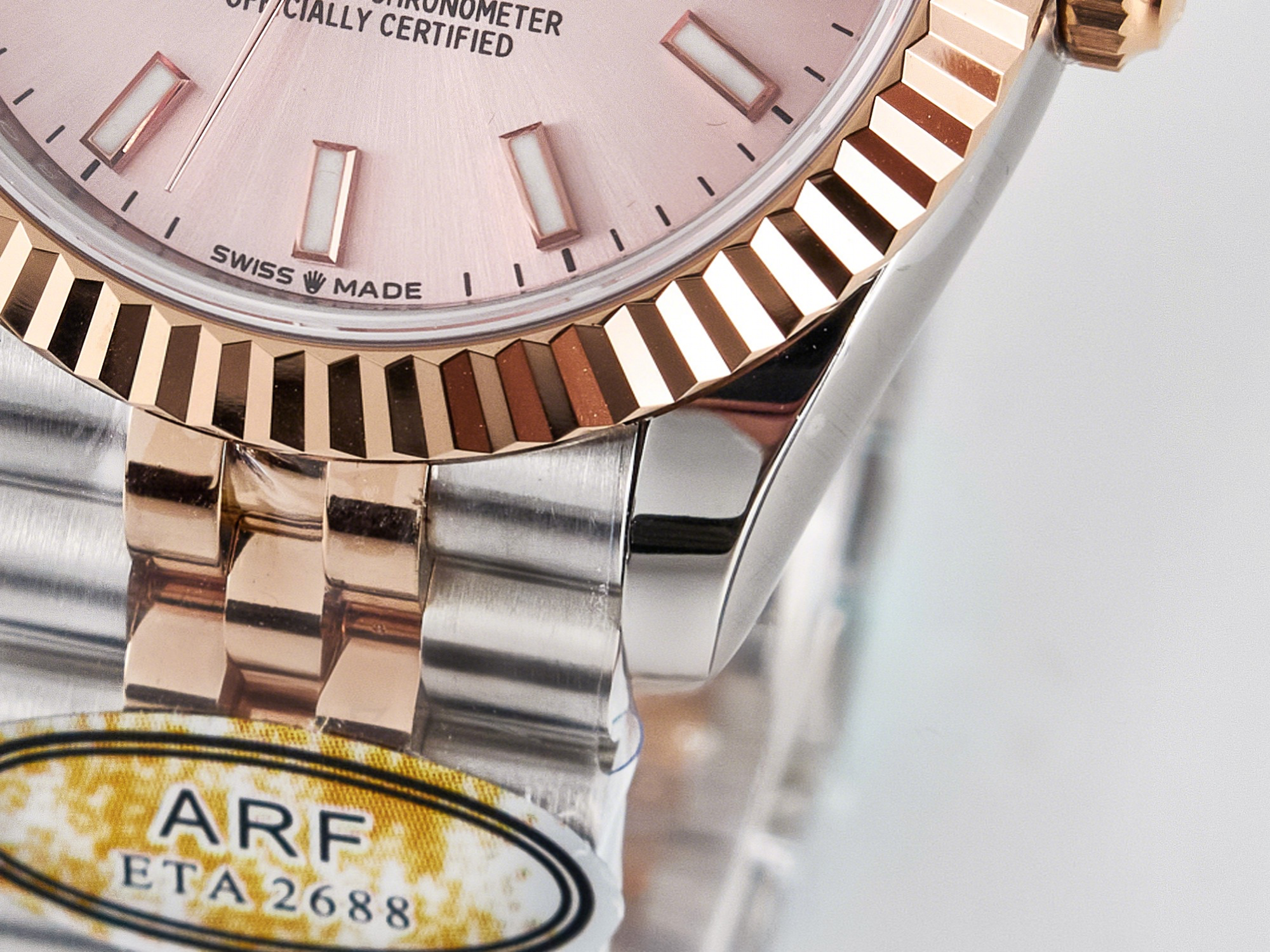 Rolex DateJust 31 278271 ARF 1:1 Best Edition 904L Steel RG Dial Stick Marker on SS/RG Jubilee Bracelet ETA 2688-fasswatch