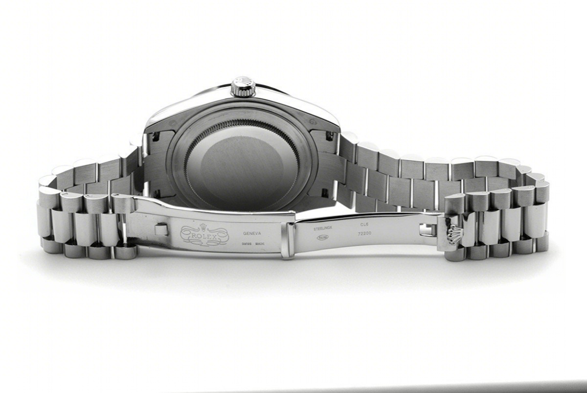 Rolex Day-Date II 218206 President Platinum Black Dial-fasswatch