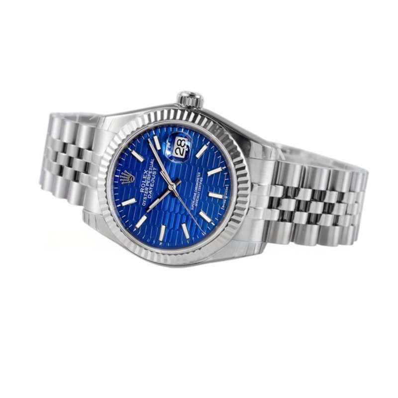 Rolex Datejust 36 126234 Blue Motif Dial in Steel in Jubilee Bracelet-fasswatch