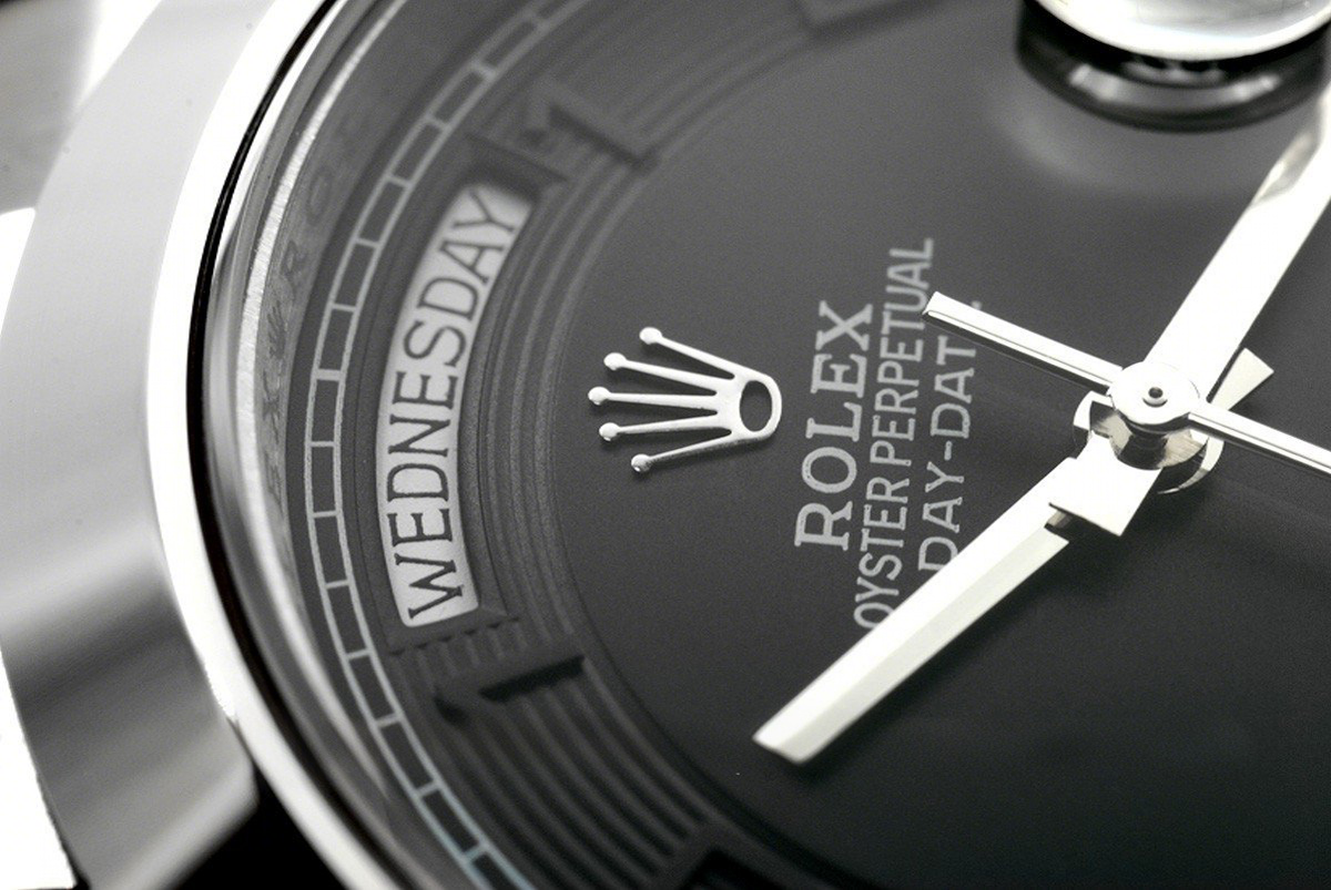 Rolex Day-Date II 218206 President Platinum Black Dial-fasswatch