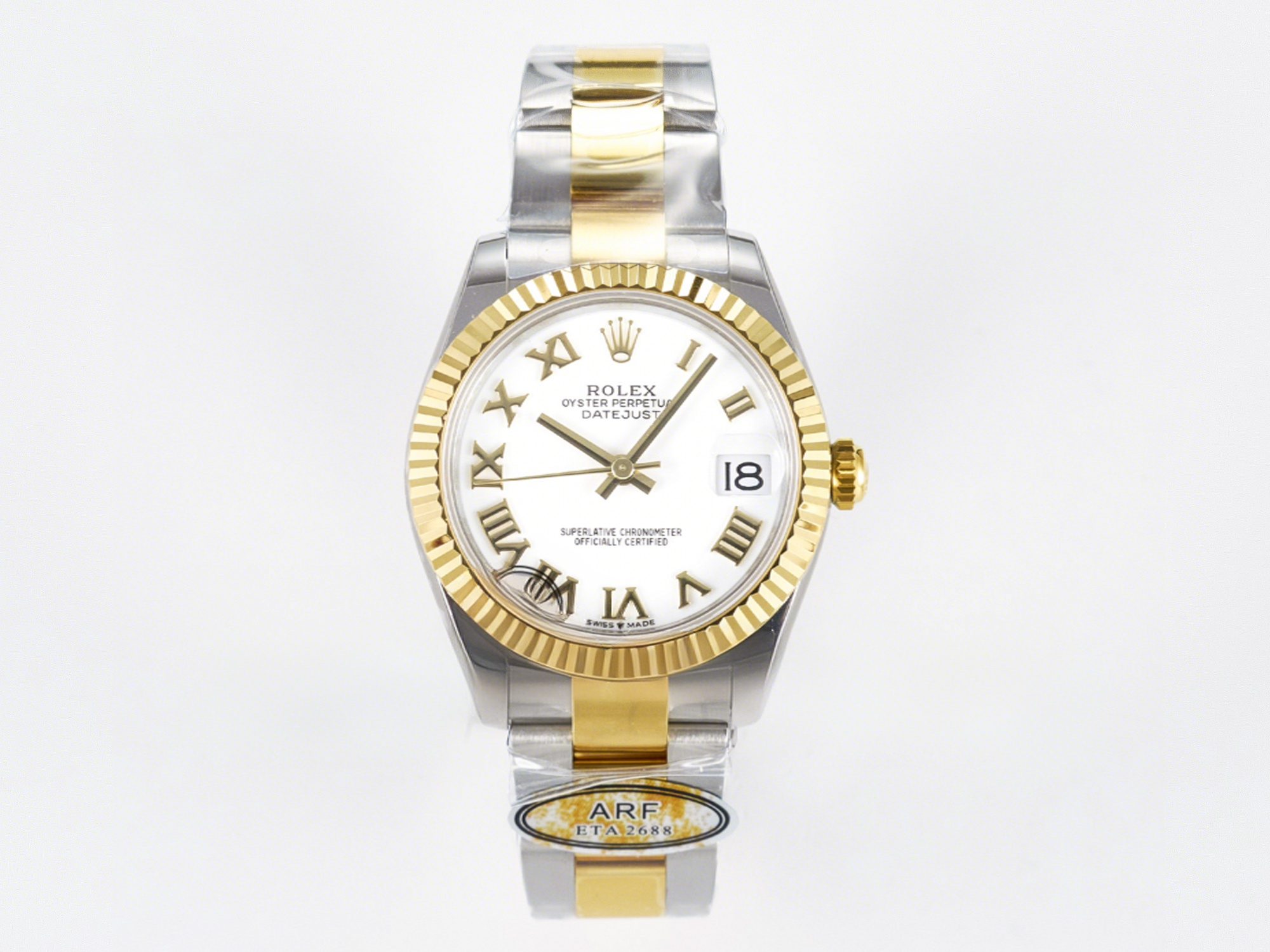 Rolex DateJust 31 278273 ARF 1:1 Best Edition 904L Steel White Roman Dial on SS/YG Oyster Bracelet ETA 2688-fasswatch