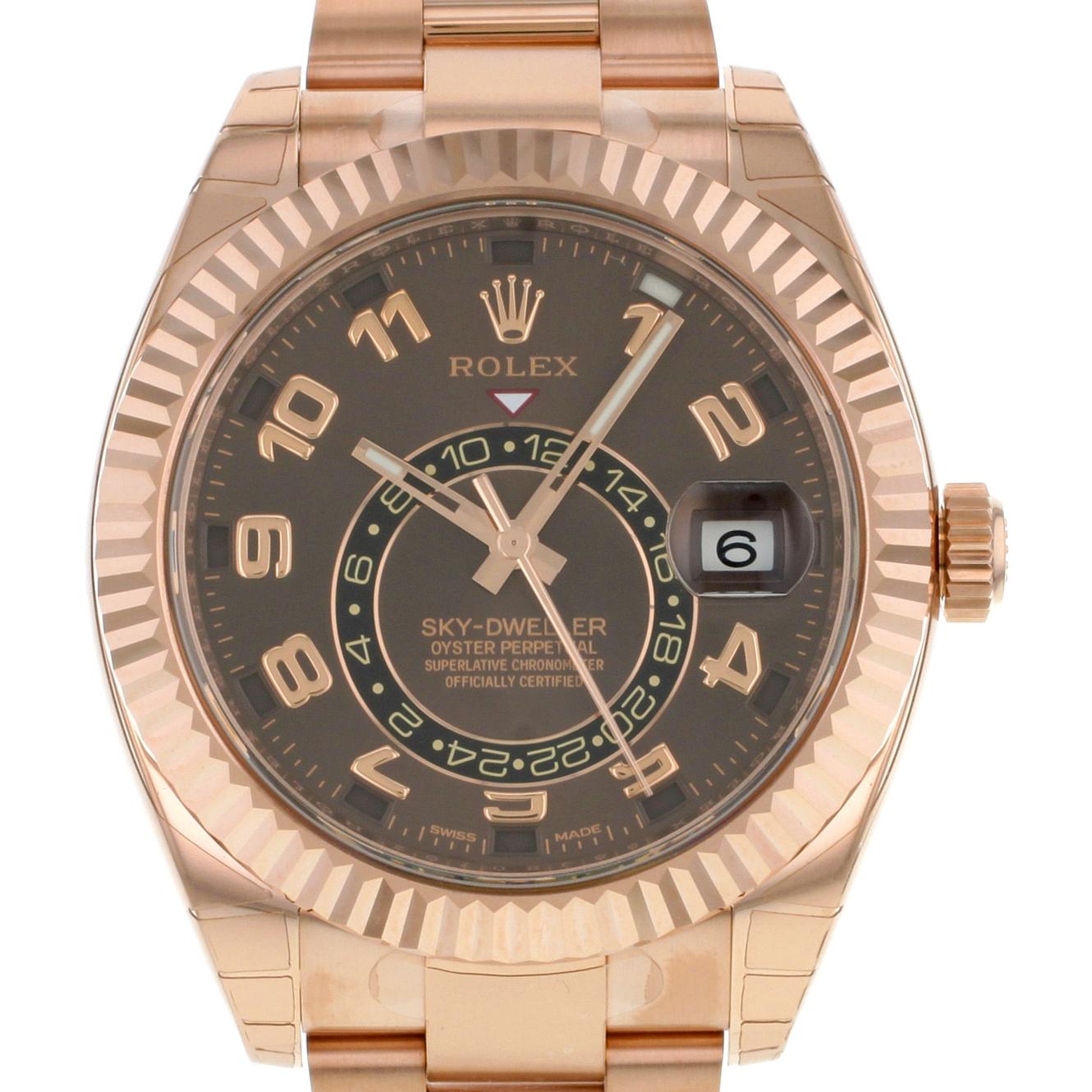 Rolex Sky-Dweller 326935 CH 18 Karat Everose Gold Automatic Men's Watch-fasswatch