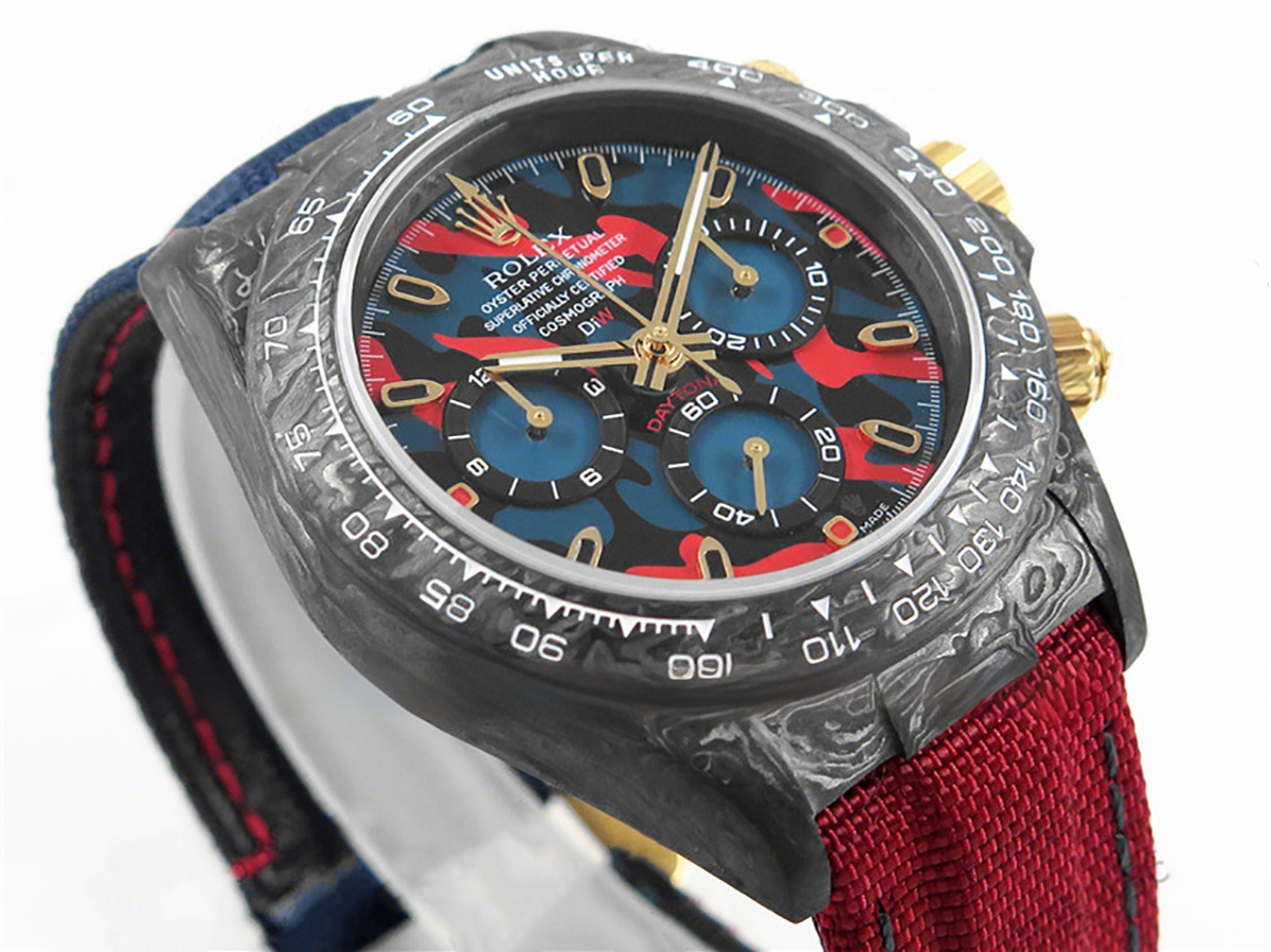 Rolex Daytona DIW Military Red Carbon-fasswatch