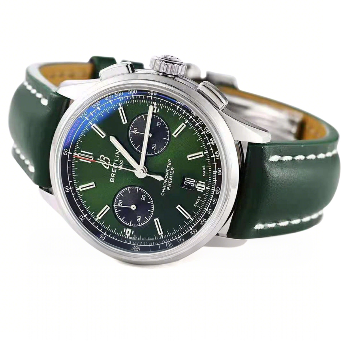 Breitling Premier B01 Chronograph 42 Bentley British Racing Green Ref: AB0118A11L1X1-fasswatch