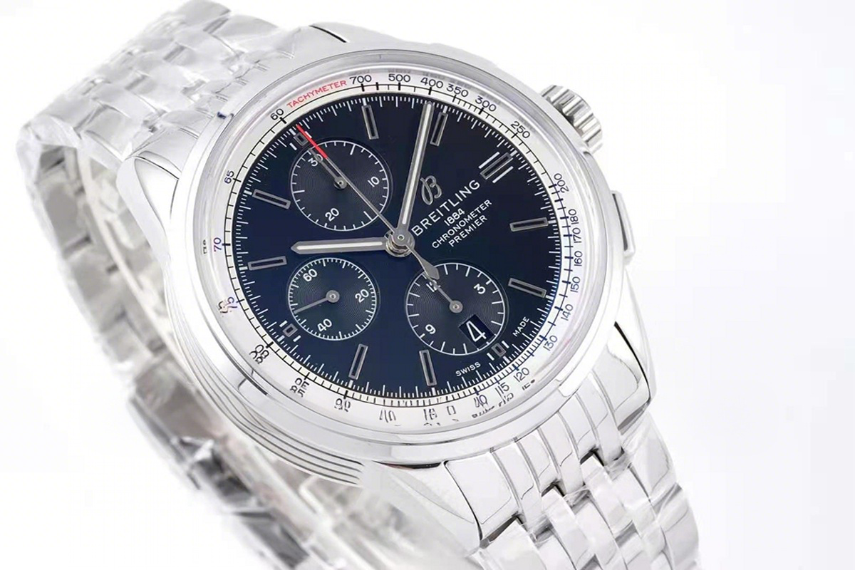 Breitling Premier Chronograph 42 Black Dial Ref: A13315351B1A1-fasswatch