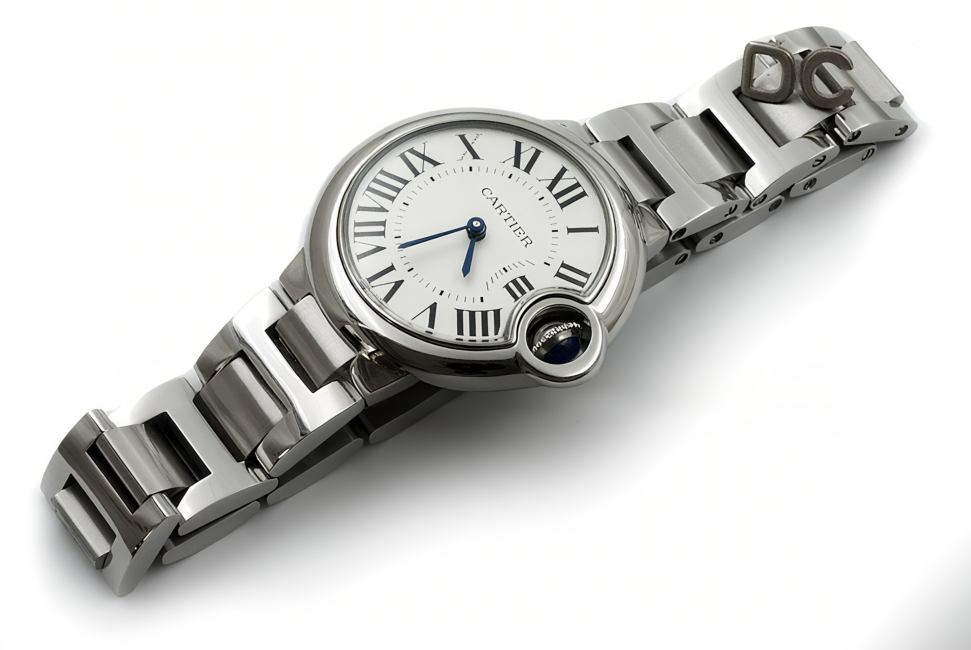 Ballon Bleu de Cartier 33mm White Dial in Steel-fasswatch