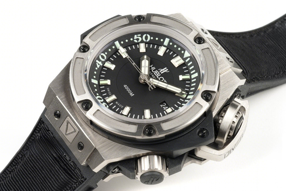 Hublot King Power Oceanographic 4000m Diver in Titanium-fasswatch