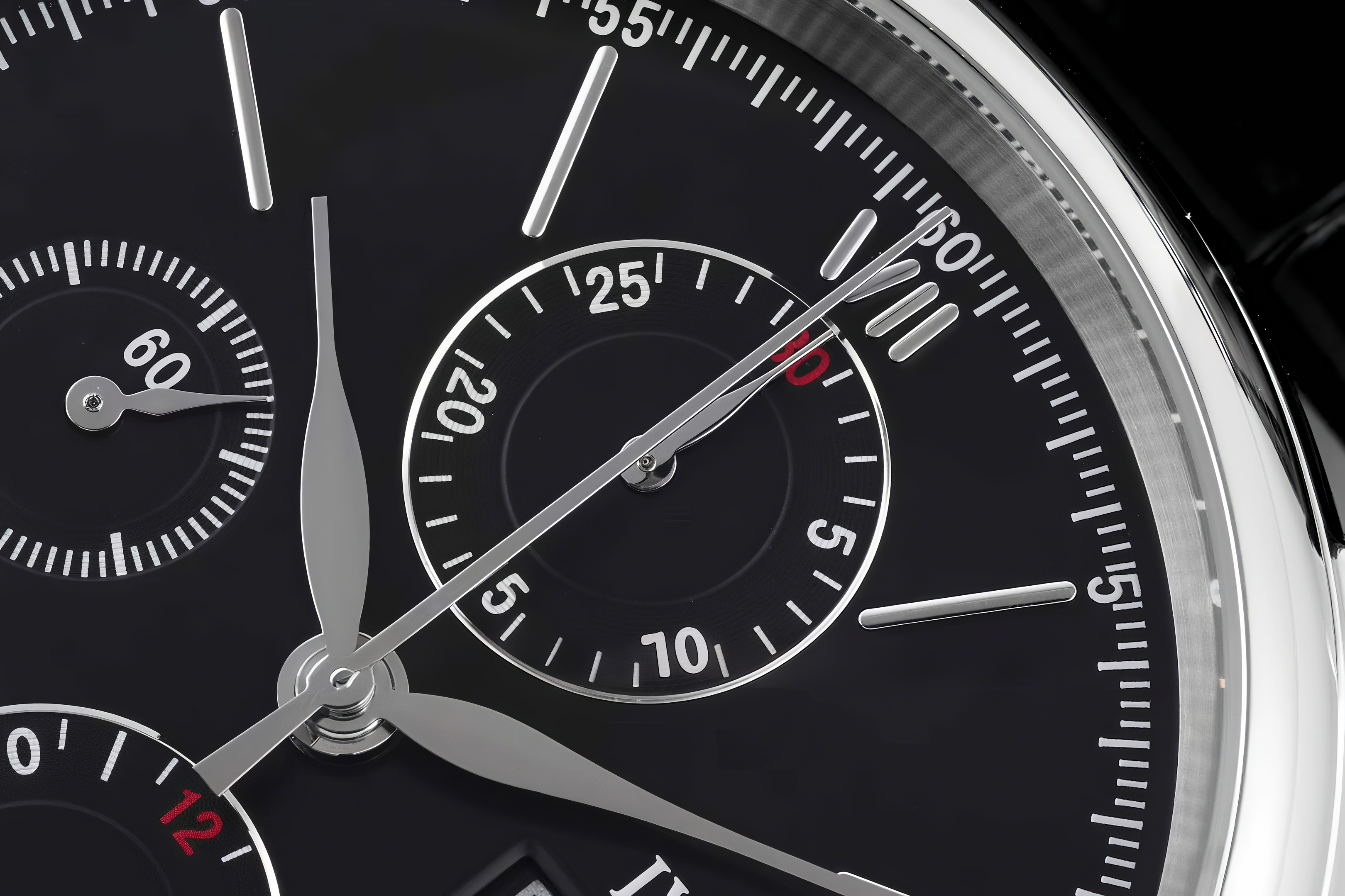 IWC Portofino Chronograph IW391029 Edition “150 Years” Black Dial in Steel-fasswatch