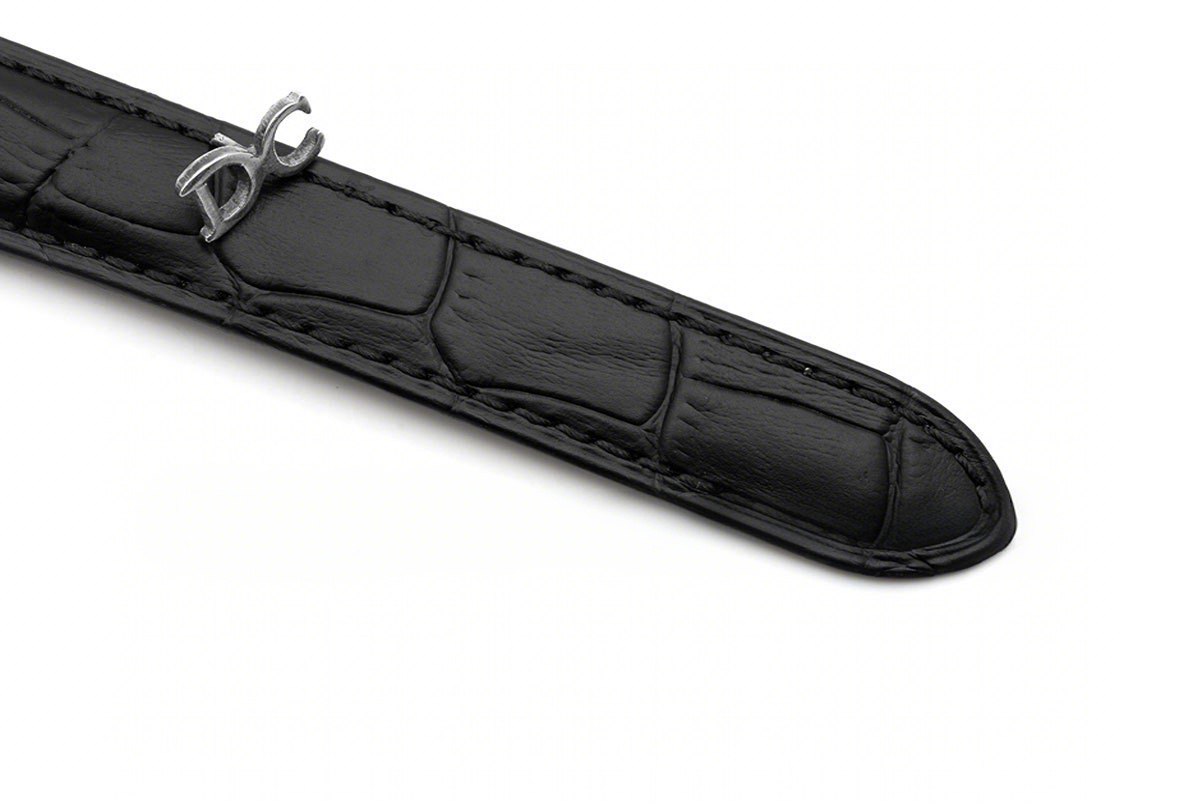 Cartier Ballon Bleu De Cartier 33mm White Mother Of Pearl Dial in Steel on Black Leather Strap-fasswatch