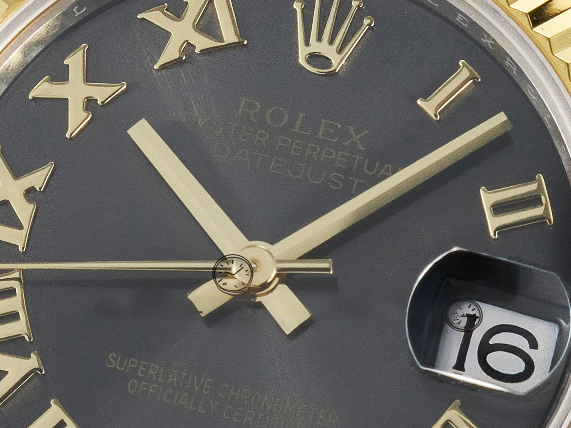 Rolex DateJust 31 278273 ARF 1:1 Best Edition 904L Steel Gray Roman Diamonds Dial on SS/YG Jubilee Bracelet ETA 2688-fasswatch