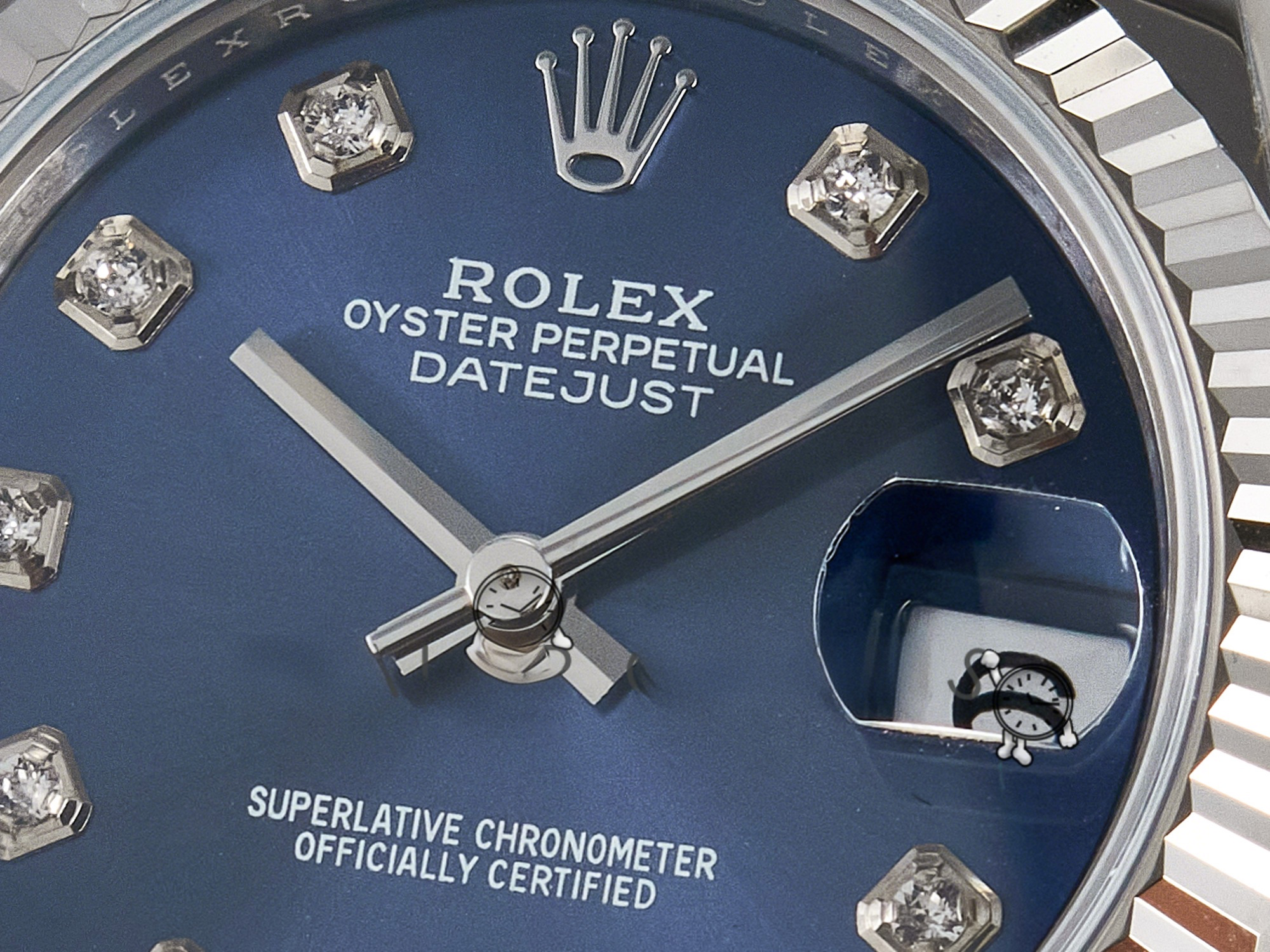 Rolex DateJust 31 278274 ARF 1:1 Best Edition 904L Steel Blue Diamonds Dial on SS Jubilee Bracelet ETA 2688-fasswatch