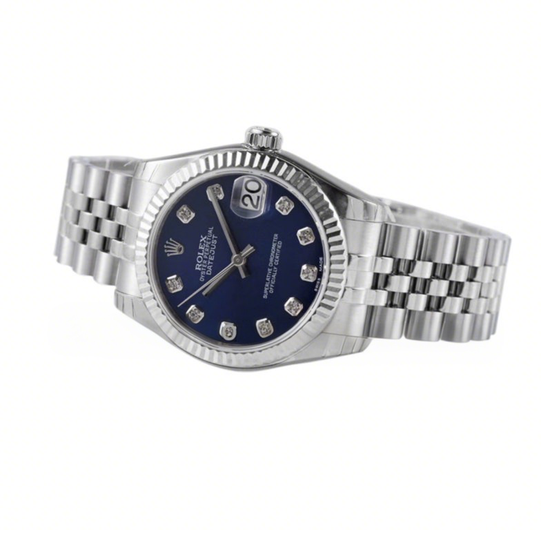 Rolex Datejust 31 278274 Blue Dial Diamond Markers in Steel-fasswatch