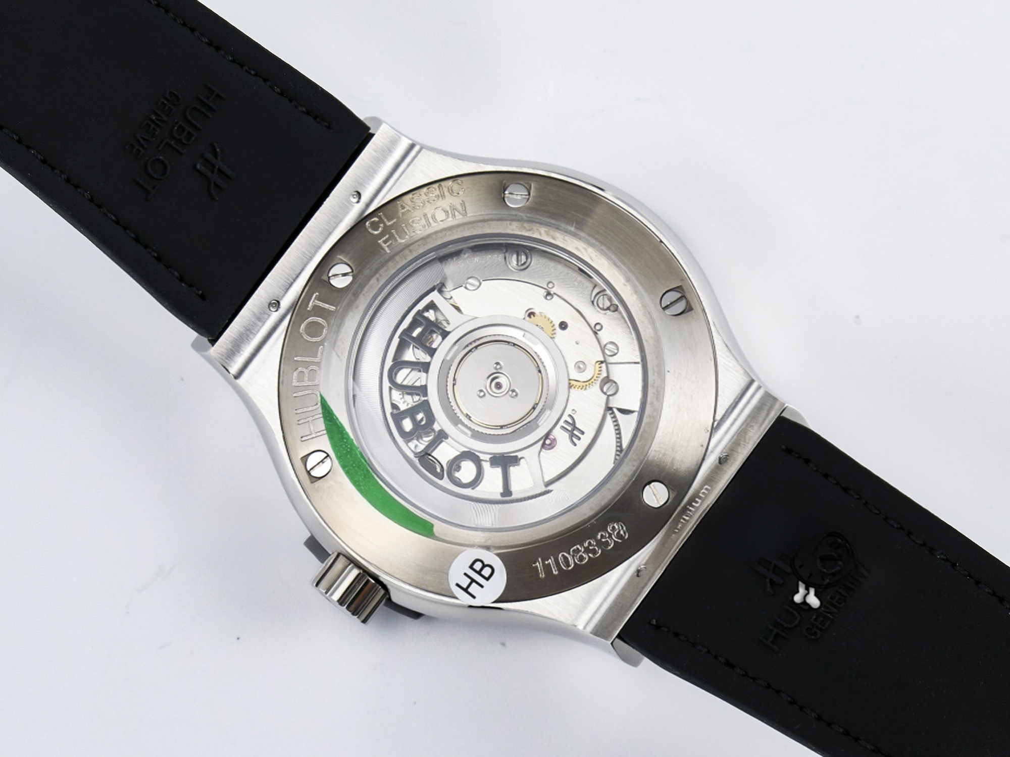 Hublot Classic Fusion Bang 42mm HBF 1:1 Best Edition Green Dial on Green Leather Strap A2892-fasswatch