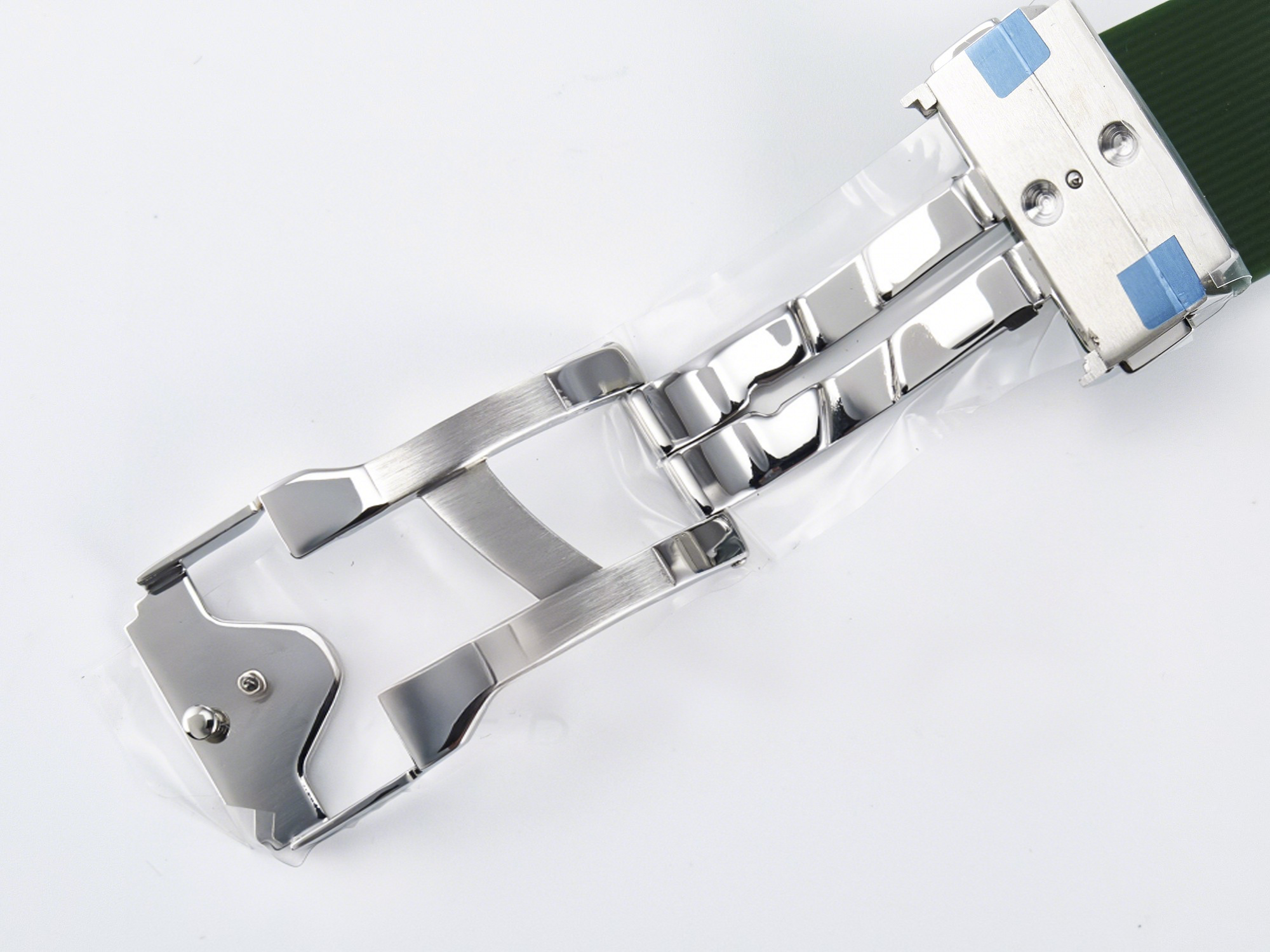 Hublot Classic Fusion Bang 42mm HBF 1:1 Best Edition Green Dial Diamonds Bezel on Green Rubber Strap A2892-fasswatch