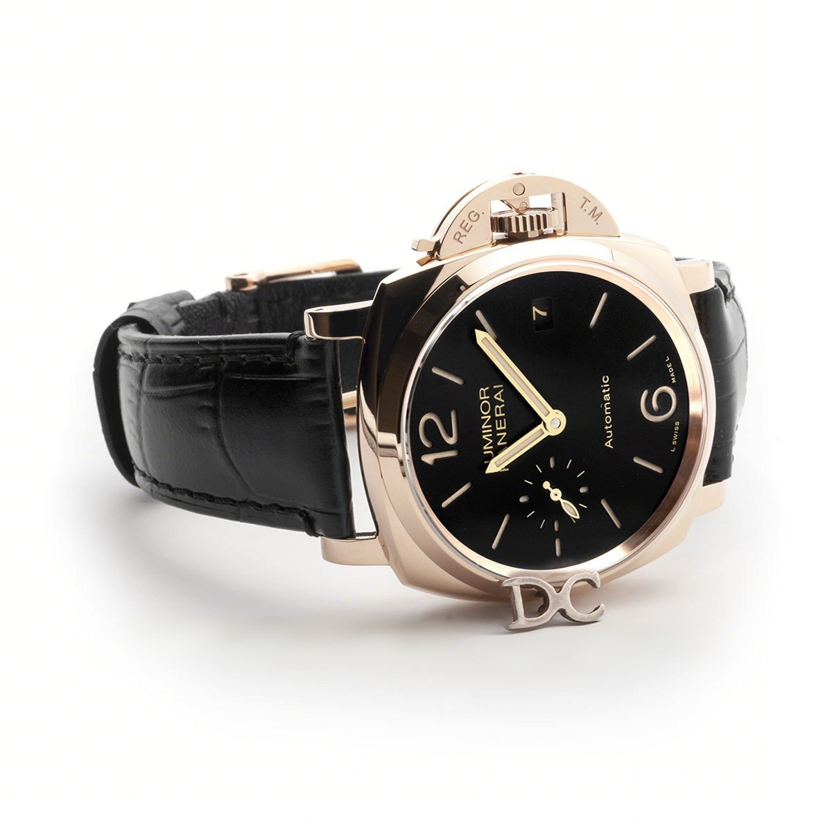 Panerai PAM908 Luminor Due 3 Days Automatic Oro Rosso ‘Fu’ Black Dial-fasswatch