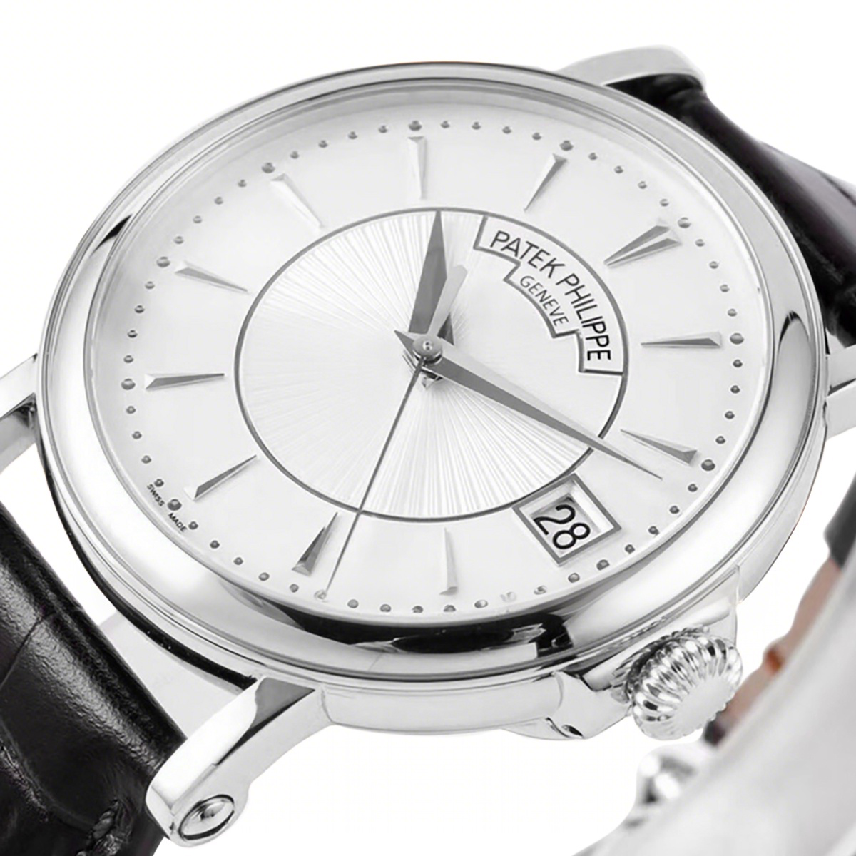 Patek Philippe Calatrava 5153 White Dial in White Gold-fasswatch