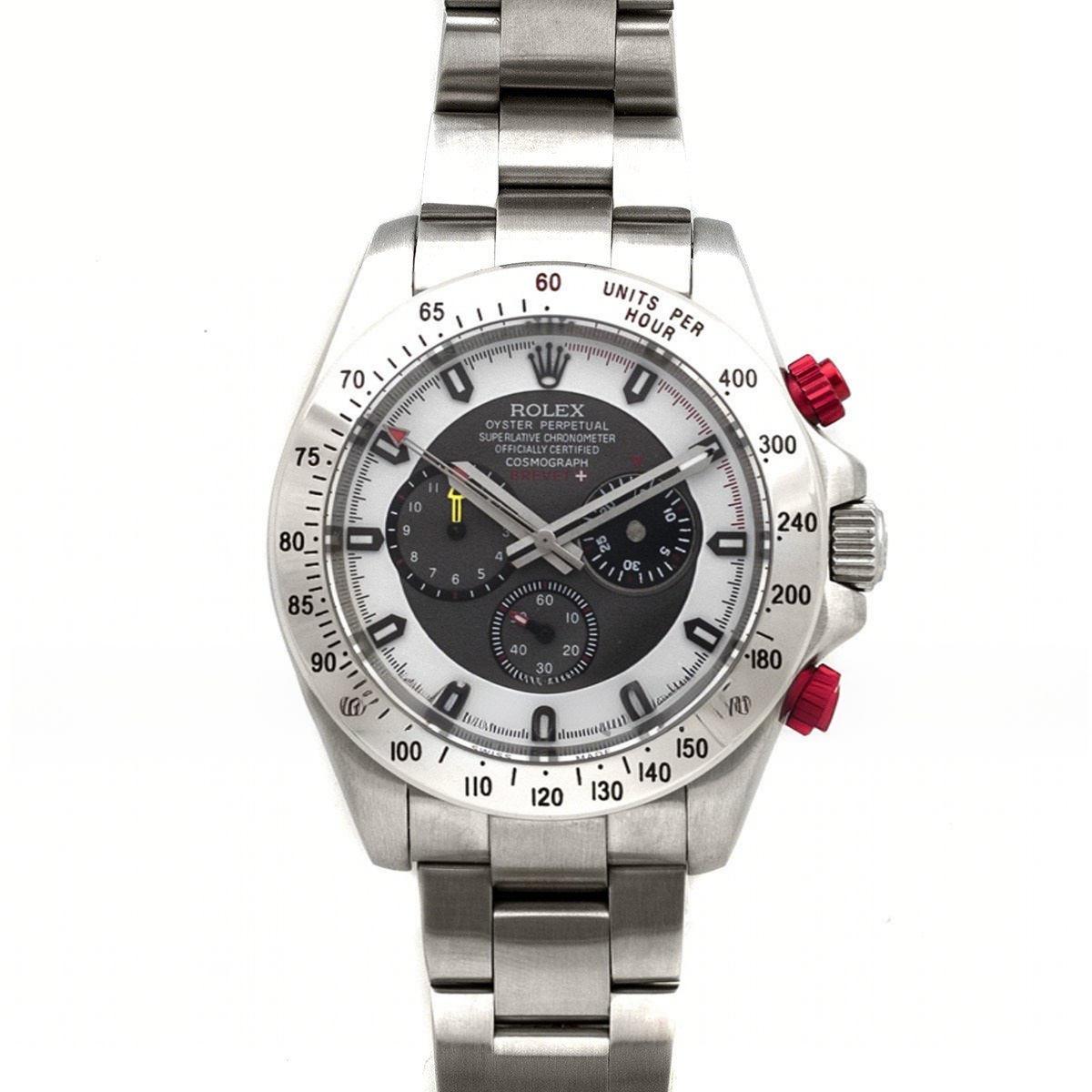 Rolex Brevet+ Daytona White Dial in Steel-fasswatch
