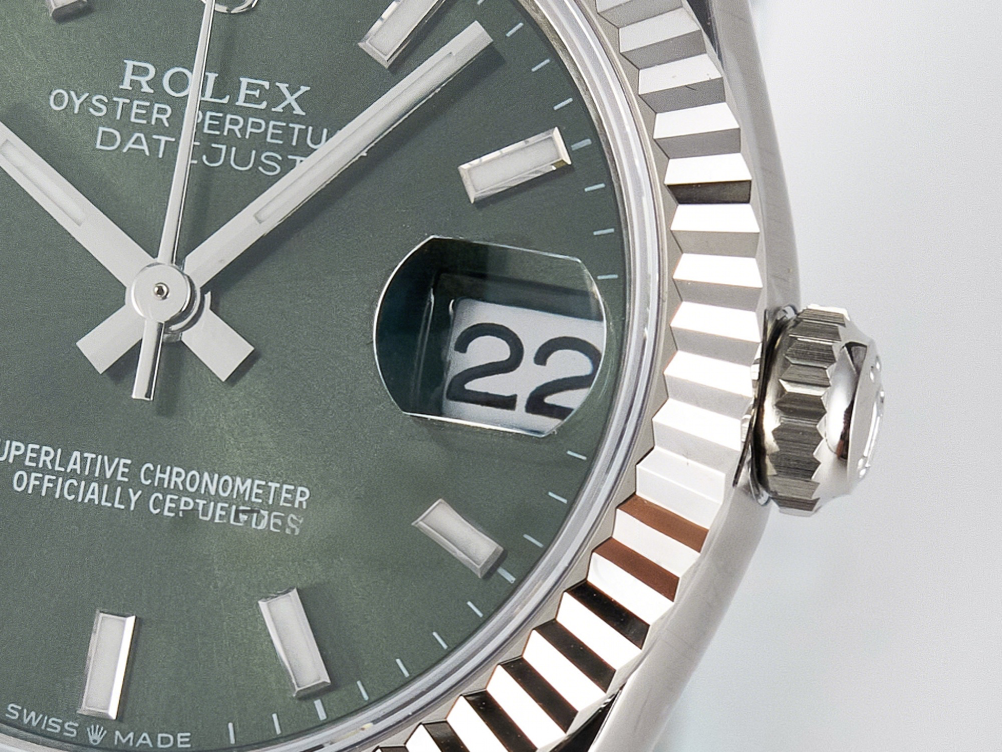 Rolex DateJust 31 278274 ARF 1:1 Best Edition 904L Steel Green Dial Stick Marker on SS Jubilee Bracelet ETA 2688-fasswatch