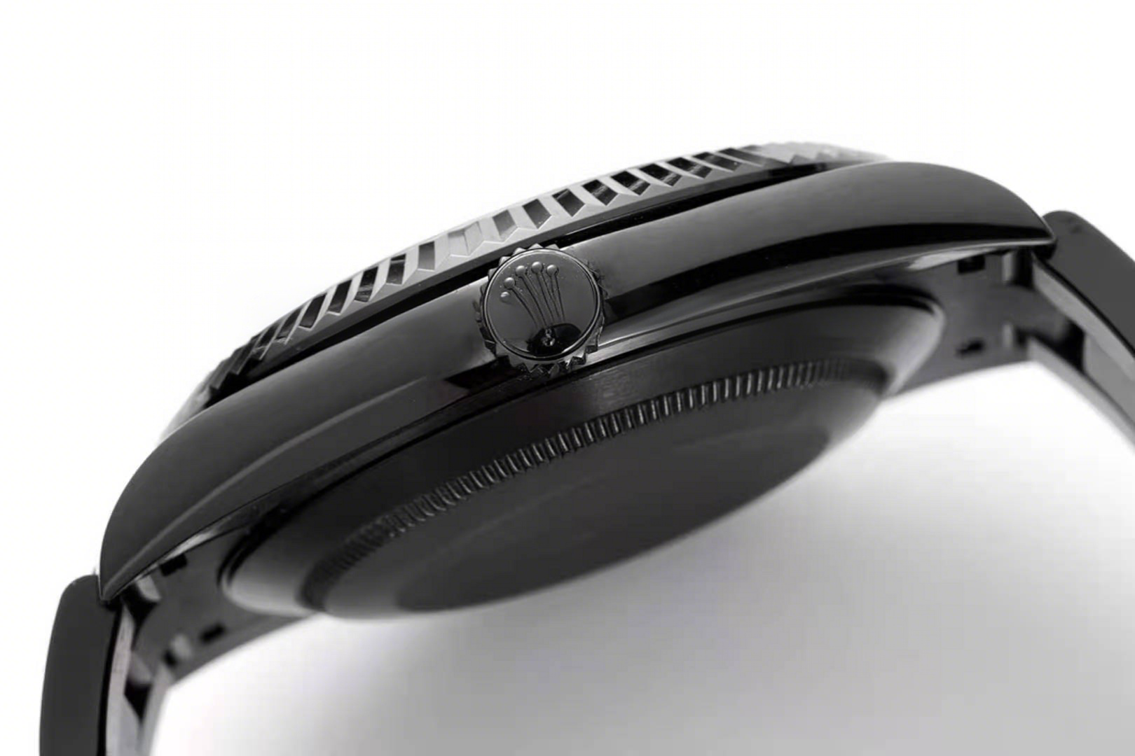 Rolex Datejust 41 Black Dial with Diamond Markers in PVD Black-fasswatch