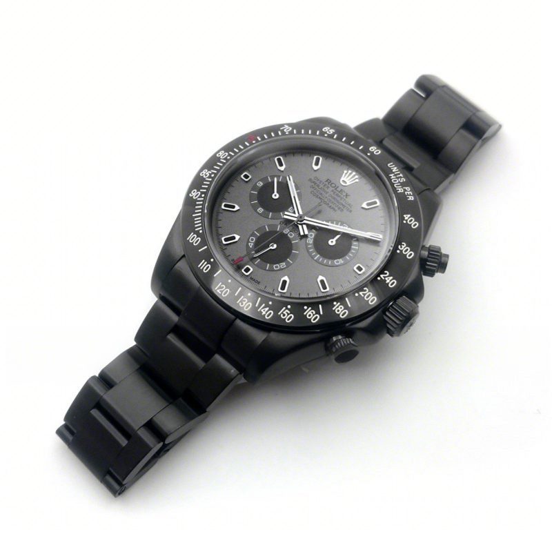Rolex Bamford Daytona Matte Black PVD Grey Dial-fasswatch