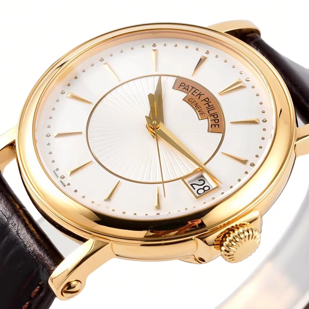 Patek Philippe Calatrava 5153 White Dial in Yellow Gold-fasswatch