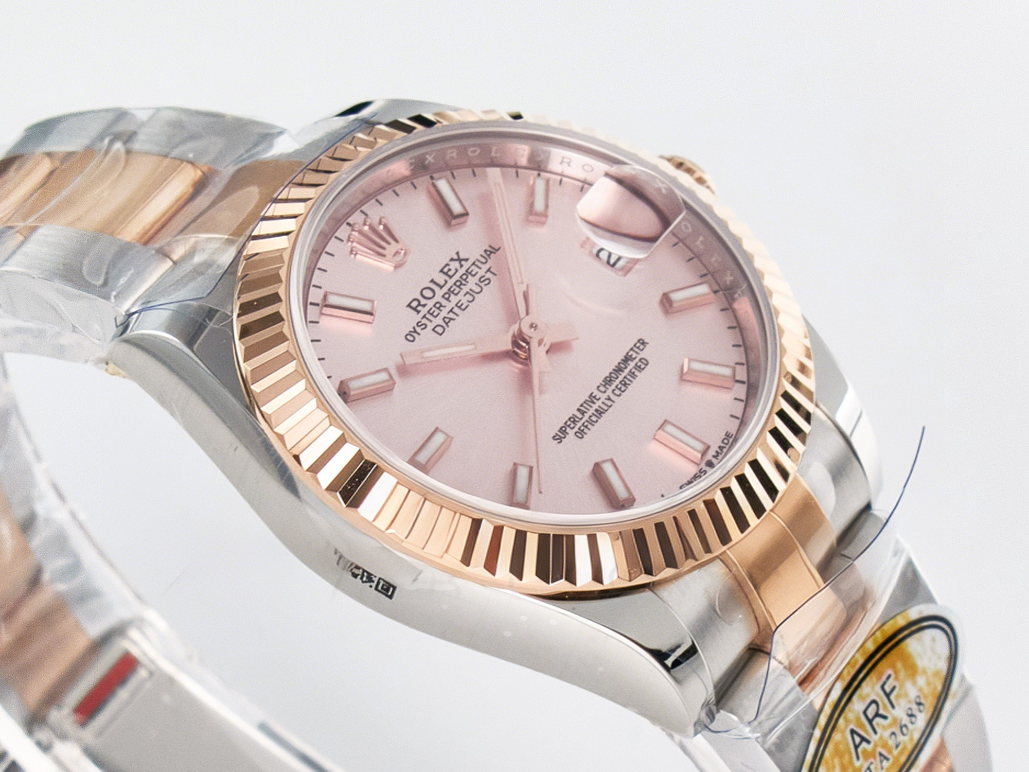 Rolex DateJust 31 278271 ARF 1:1 Best Edition 904L Steel RG Dial Stick Marker on SS/RG Oyster Bracelet ETA 2688-fasswatch