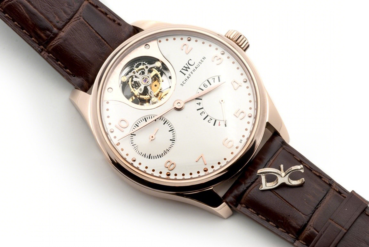 IWC Portuguese Tourbillon Mystère Rétrograde IW504202 in Rose Gold-fasswatch