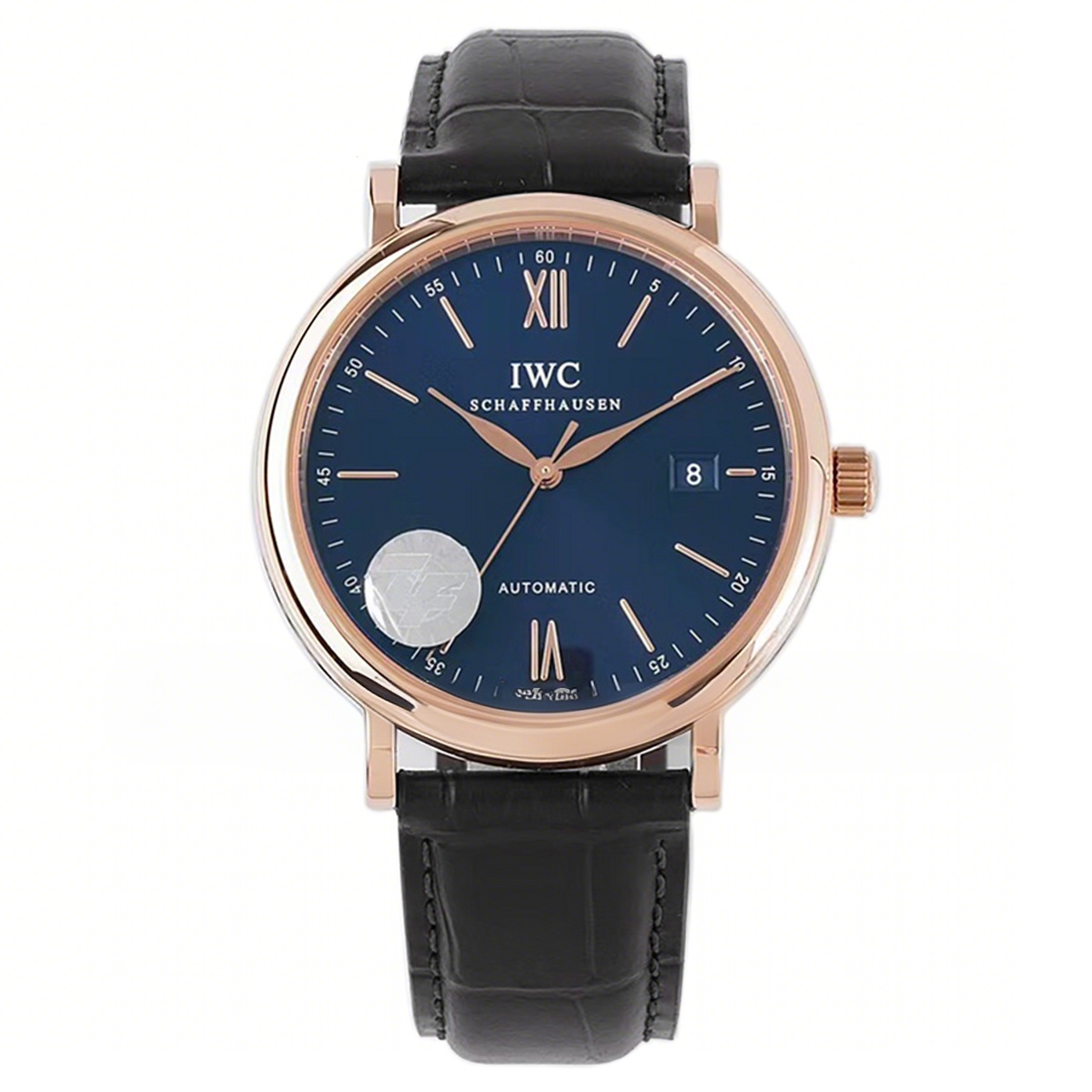 IWC Portofino Automatic IW356522 Blue Dial in Rose Gold-fasswatch