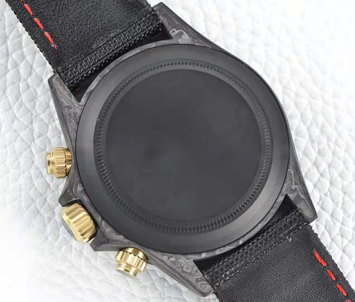 Rolex Daytona DIW Black and Gold Carbon-fasswatch
