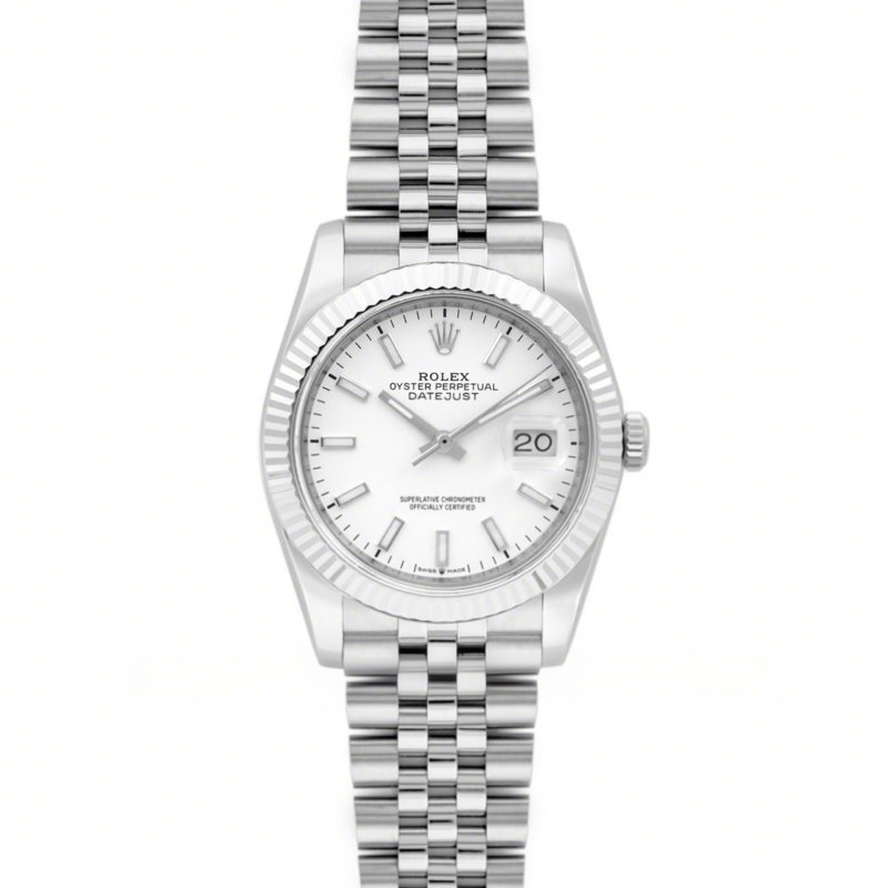 Rolex Datejust 36 116234 White Dial with Stick Markers-fasswatch