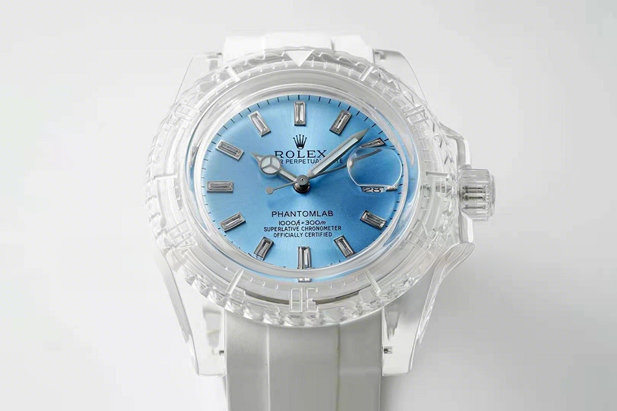 Rolex Phantomlab Submariner Ice Blue Dial-fasswatch